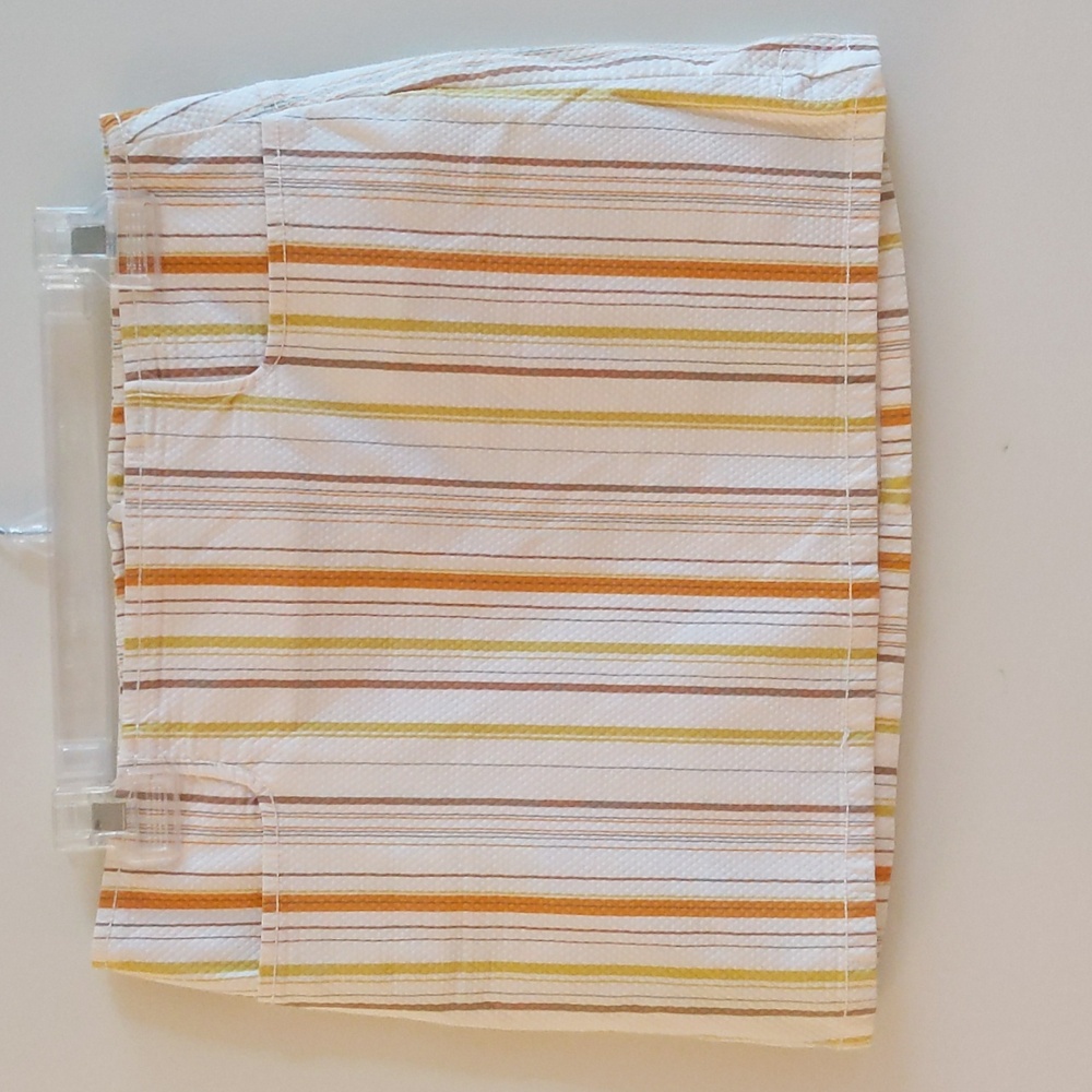 Vintage Y2K Max Studio Striped Mini Skirt -Size 9 - Made in the USA 🇺🇸